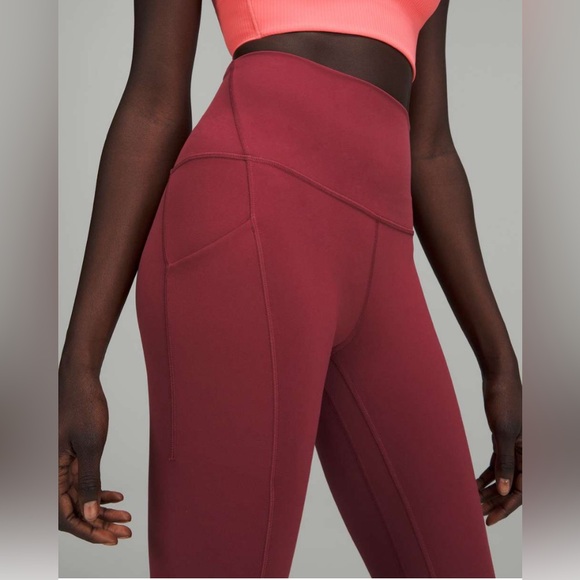 Lululemon Align High-Rise Pant with Pockets 25" color Mulled Wine size 4 - Picture 3 of 6